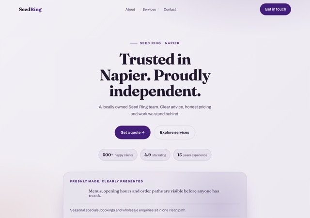 Preview of the bagel-shop website template