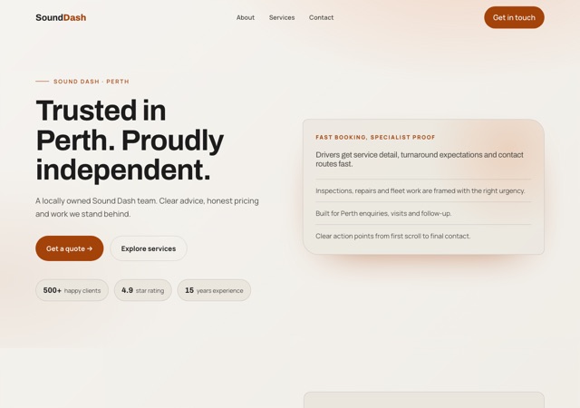 Preview of the car-audio-installer website template