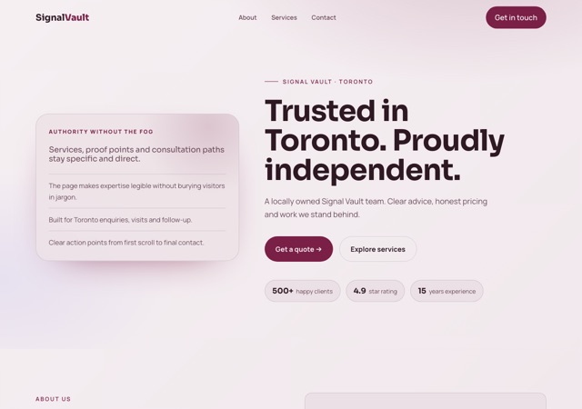 Preview of the cybersecurity-consultant website template