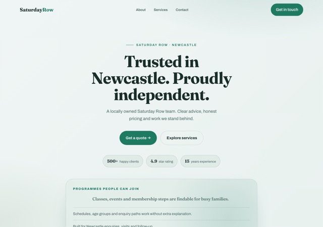 Preview of the neighbourhood-market website template