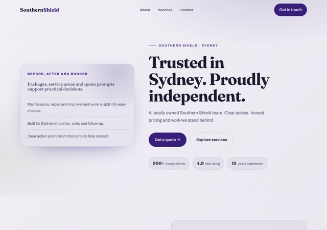 Preview of the pestcontrol website template