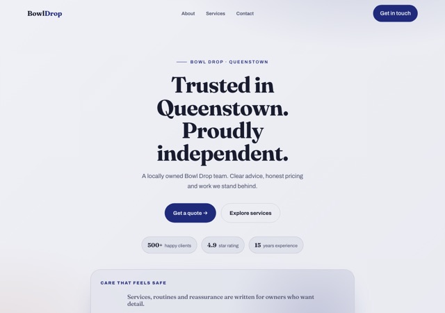 Preview of the pet-food-delivery website template